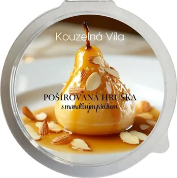 Svíčka Pošírovaná hruška s mandlovým přelivem