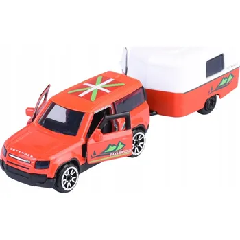 autíčko MAJORETTE FRENCH TOUCH LAND ROVER DEFENDER 90 + PŘÍVĚS 1:64 NOVÝ MODEL