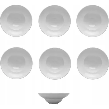 Talíř LUBIANA KASZUB SADA 6 Ks Hluboký talíř na polévku, těstoviny 26 cm, bílý