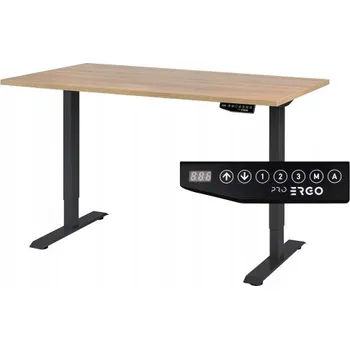 Psací stůl Obdélníkový psací stůl Pro Ergo 160 x 80 x 119 cm černý