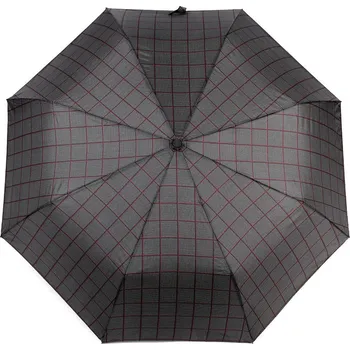 Deštník Pánský skládací deštník Varianta: 10 černá bordó, Balení: 1 ks