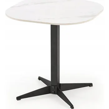 Konferenční stolek Bílý Konferenční Stolek do Obývacího Pokoje Moderní Loft Mramorový Čtvercový BORNA S