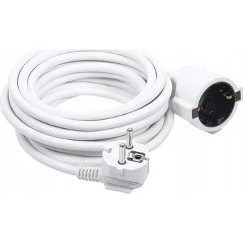 Napájecí kabel Prodlužovací Kabel BGS 10 m, 1 ks zásuvky bílé