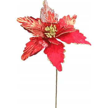 Vánoční dekorace Dommio Vánoční hvězda lesklá - červená