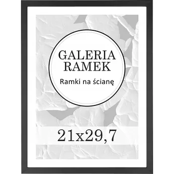 Obraz Rámeček 21x29,7 cm Černý dřevěný Rámeček Fotorámečky A4