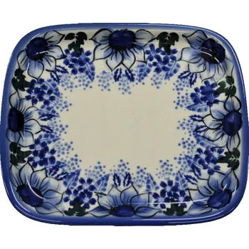 Keramická obdélníková mísa Bolesławiec
