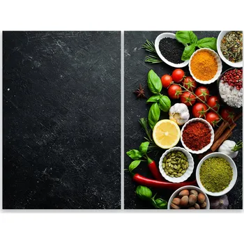 Kuchyňské prkénko Skleněná Ochranná Deska a Krájecí Prkénko | Indukce, Sporák ds-0199