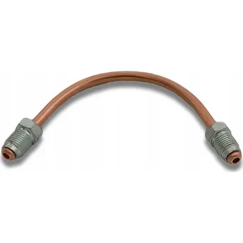 Brzdová hadice Měděná brzdová trubka pevná L=650mm, koncovky M10x1; SF hříbek; 4,8