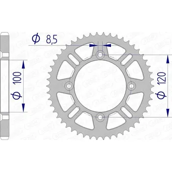 Nářadí na motocykly AFAM ZADNÍ ROZETA #428 48 ZUBŮ SUZUKI RM 80