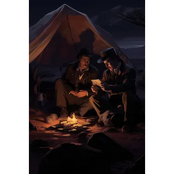 Plakát Plakát Divoký západ v noci bez rámu 61 x 91,5 cm