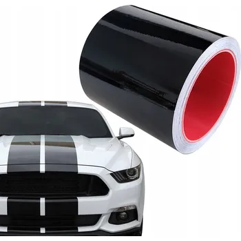 autokoberec Pásky na auto ČERNÝ LESK s kanálkem 10x100cm (metr)