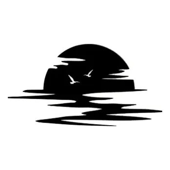 Obraz OBRAZ AŽUROVÝ NÁSTĚNNÁ DEKORACE 3D výhled západ slunce M panel 40x20cm