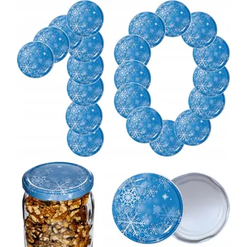 Víčko na zavařovací sklenici Šroubovací Víčka na sklenice, víčko víka, víčko 82 mm, 10 ks VZOR S