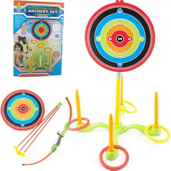 VELKÁ SADA LUK PRO DĚTI TERČE KRUHY ŠÍPY