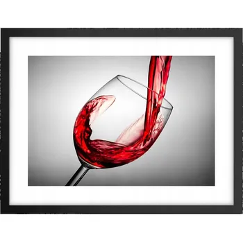 Obraz Obraz plakát v černém rámu do obýváku 40x30 sklenice foto na zeď