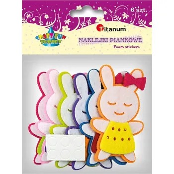 samolepka Pěnové Samolepky Zajíčci v šatech Titanum