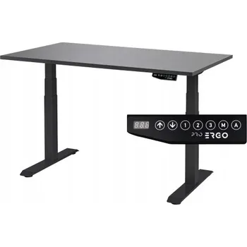 Psací stůl Obdélníkový psací stůl ProErgo 160 x 80 x 126 cm černý