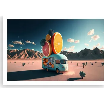 Obraz Obraz plakát do obýváku ložnice 91x61 cm kamper foto na zeď bez rámu