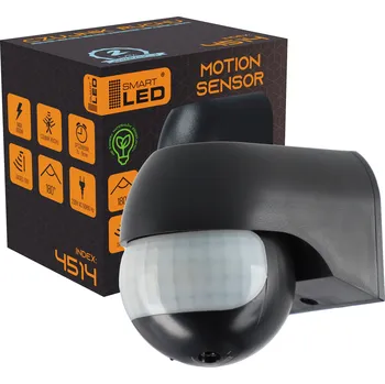 Zabezpečovací technika Pohybový senzor Smartled černý IP44 12 m