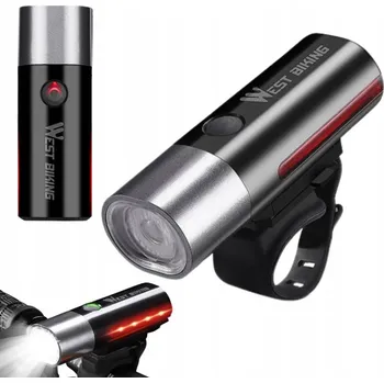 Cyklosvítilna OTOČNÁ LED LAMPA NA KOLO USB VODĚODOLNÁ CYKLO SVĚTLO 360°