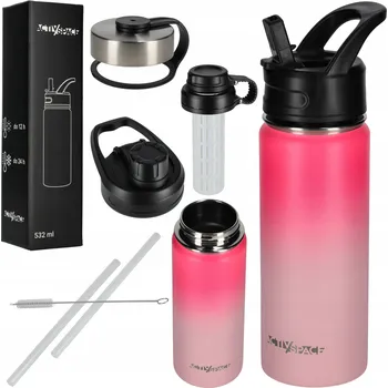 Termoska HRNEK TERMO LAHEV NA PITÍ 532ML TERMOSKA OCELOVÝ NA KÁVU LÁHEV - PRÉMIOVÁ KVALITA