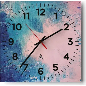 Hodiny Nástěnné hodiny do obýváku 40x40 Abstrakce Tiché hodiny Skleněné hodiny Bez hlučnosti