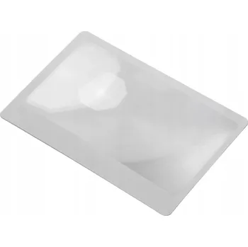 Lupa ZVĚTŠOVACÍ LUPA 5X VELIKOST PLATEBNÍ KARTY DO PENĚŽENKY