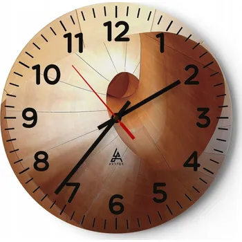 Hodiny Kuchyňské nástěnné hodiny 30x30 Abstrakce Moderní skleněné hodiny Tiché