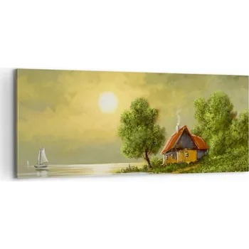 Obraz Foto obraz na plátně 100x40 krajina obývací pokoj ložnice na zeď velký