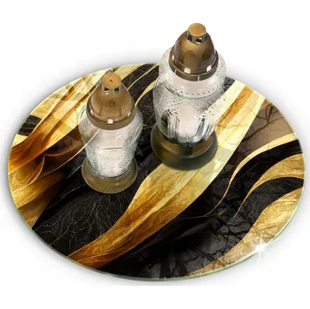 Obraz Podstavec pod svíčku hřbitovní svíčka tvrzené sklo 30 x 30 x 0,4 cm