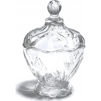 Cukřenka CUKŘENKA SKLENĚNÁ, KRÁSNÁ, SILNÉ SKLO ELEGANTNÍ