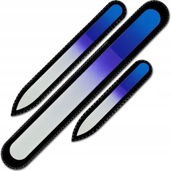 Mont Bleu Sada 3 barevných skleněných pilníku na nehty R-BMS04