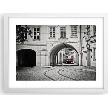 Obraz Obraz plakát v bílém rámu do obýváku 40x30 foto plakáty na zeď s motivem města