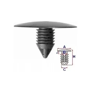 Zavěšení kol Příchytka podběhu kola Renault A18000 Romix 10 Ks