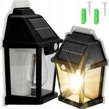 Venkovní osvětlení Solární Lampa LED Venkovní Nástěnné Svítidlo s Pohybovým Čidlem, 3 Režimy