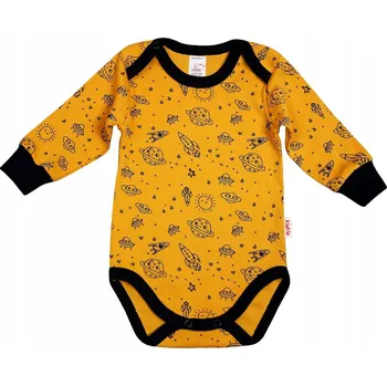 Kojenecký body Body s DLOUHÝM rukávem, 2 patentky, KOSMOS HOŘČICOVÁ. 92 KLEKLE