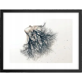 Obraz Obraz plakát v černém rámu do obýváku 40x30 abstrakce foto na zeď