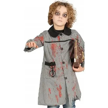 Karnevalový kostým KOSTÝM KRVAVÝ STUDENT / KRVAVÁ STUDENTKA HALLOWEENSKÝ KOSTÝM PŘEVLEK VELIKOST 146