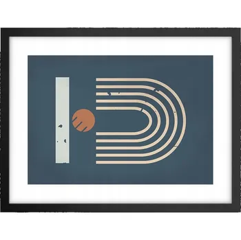 Obraz Obraz plakát v černém rámu do obýváku 40x30 abstrakce foto na zeď