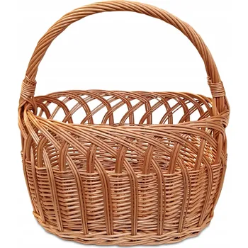 Nákupní košík proutěný béžový