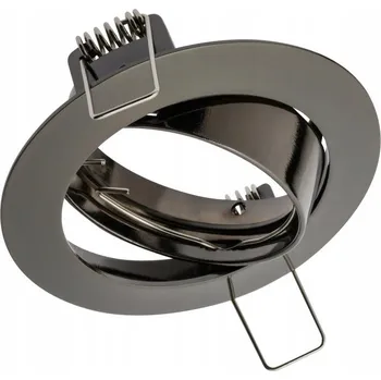 Bodové svítidlo Kulaté nastavitelné svítidlo Porto-K GTV chrom / černé GTV