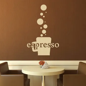 Samolepící dekorace Samolepka na zeď do kuchyně KÁVA ESPRESSO dekorace