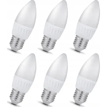 Žárovka 6x LED žárovka E27 9W ~ 60W premium - Studená bílá