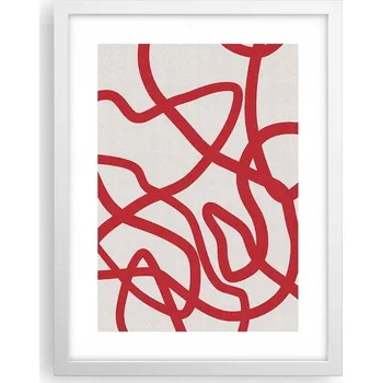 Obraz Obraz plakát v bílém rámu do obýváku 30x40 minimalismus plakáty na zeď