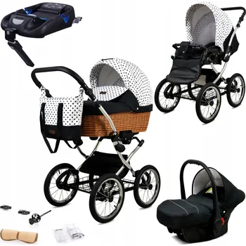 Kočárek BabyLux Dětský kočárek 4v1 Classic (hluboký, sportovní, autosedačka)