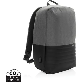 turistický batoh RFID nedobytný batoh na notebook Swiss Peak z RPET AWARE™ - Šedá, Firemní dárkové předměty s vlastním potiskem