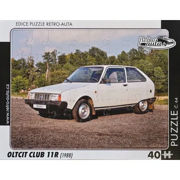 Puzzle Puzzle 40 dílků Edice Retro-Auta OLTCIT CLUB 11R (1988)