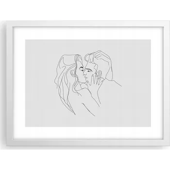 Obraz Obraz plakát v bílém rámu do obýváku 40x30 grafika foto plakáty na zeď