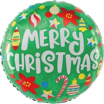 Balónek SUPER Fóliový balónek Veselé Vánoce 460704 45 cm vánoční dekorace