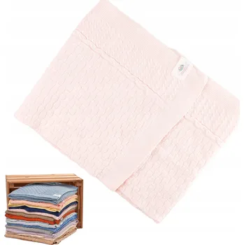 Dětská deka Dětská deka - 90x100 cm - Snuglytots - Model KnitMix - Růžová